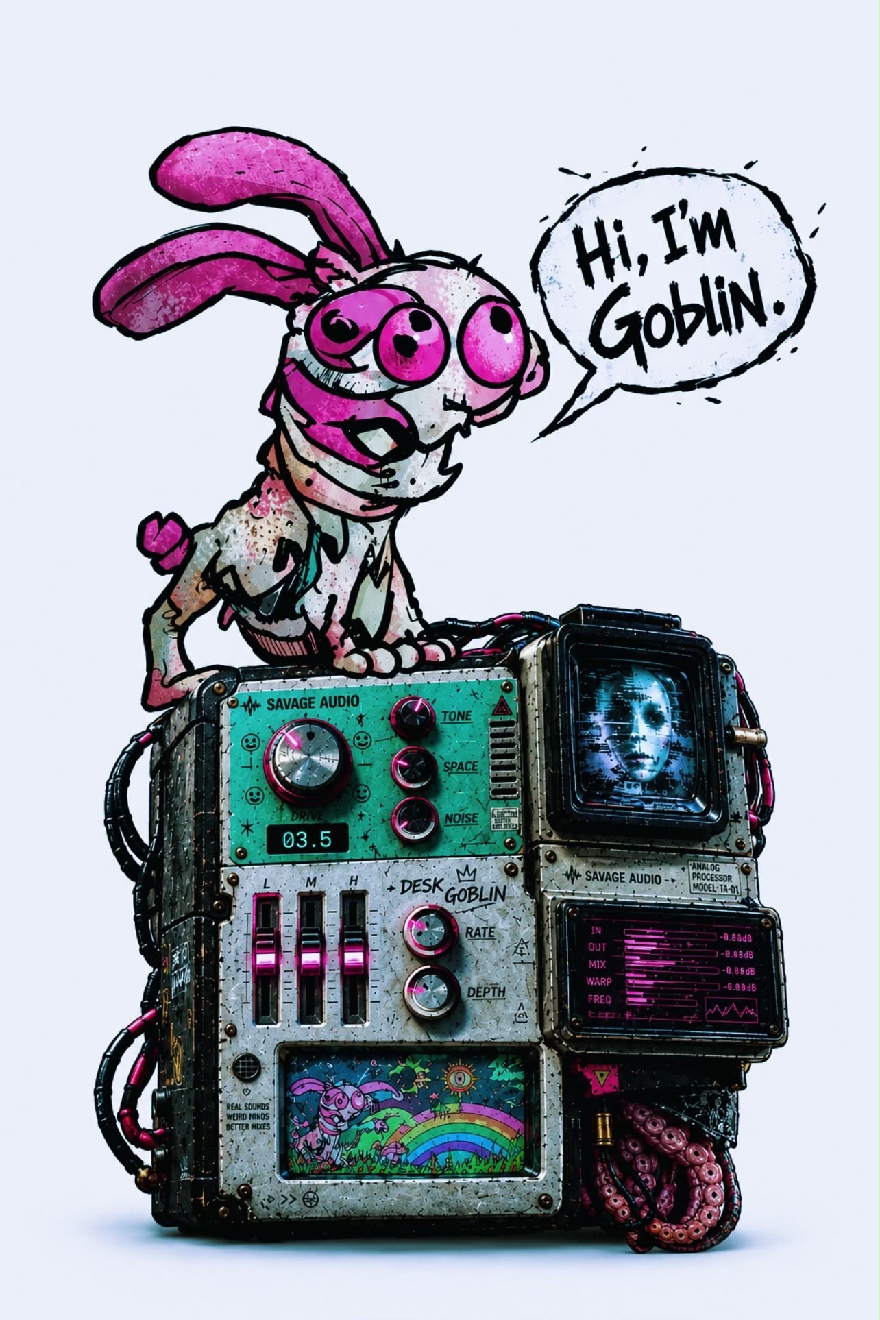 Work Statation Table DESK GOBLIN — Experimental Audio Processing | SAVAGE AUDIO