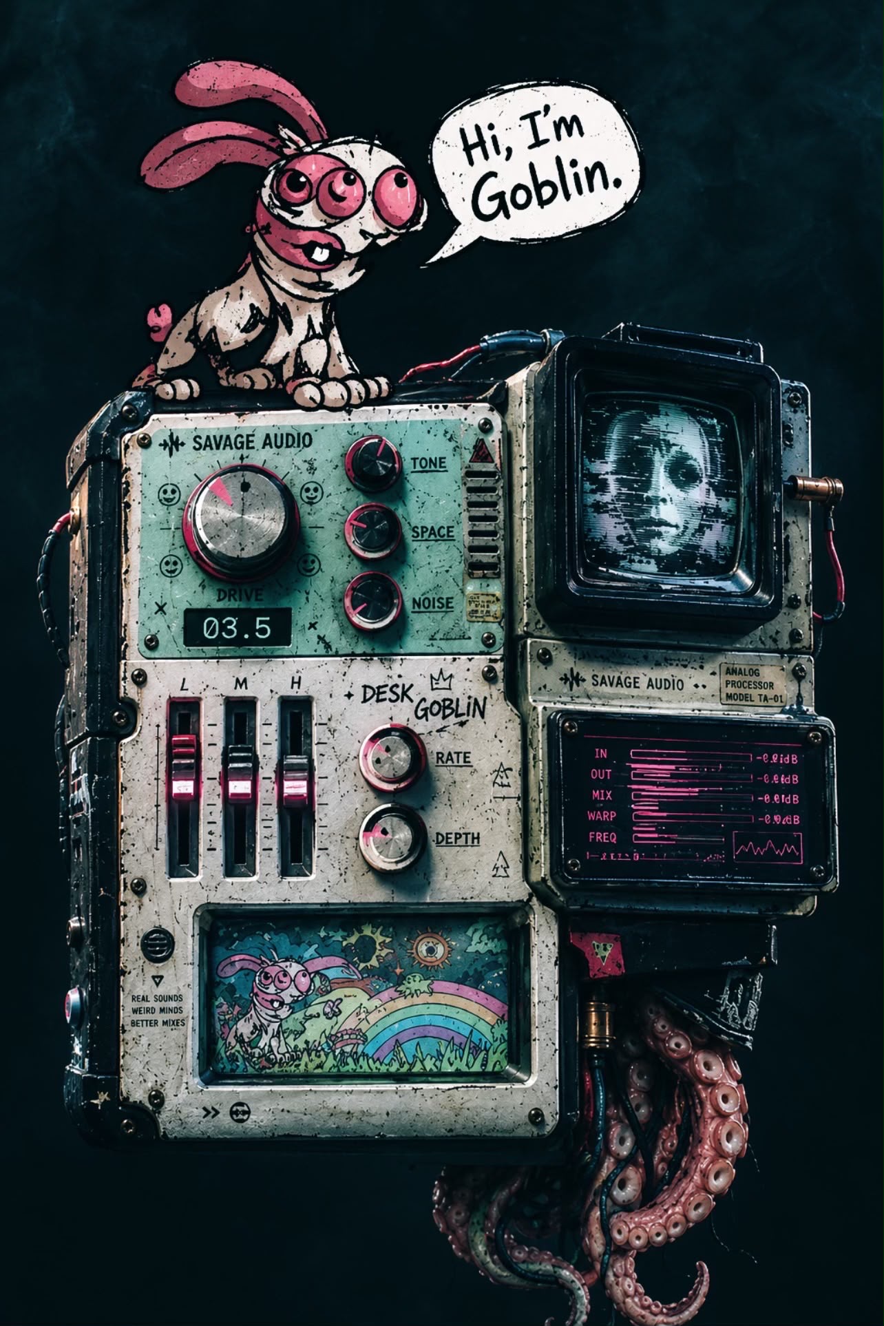Work Statation Table DESK GOBLIN — Experimental Audio Processing | SAVAGE AUDIO